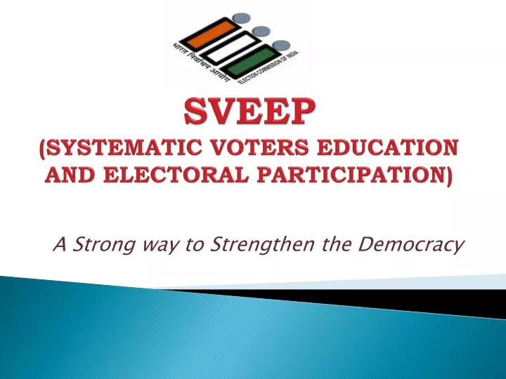sveep systematic voters education and electoral participation