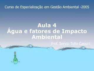 aula 4 gua e fatores de impacto ambiental