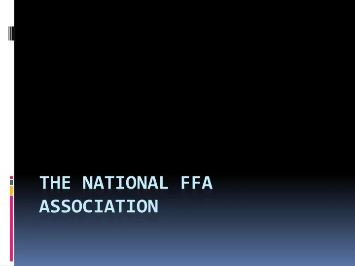 the national ffa association