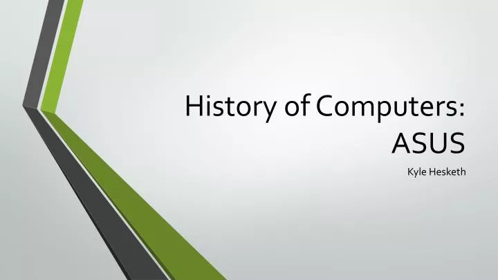 history of computers asus