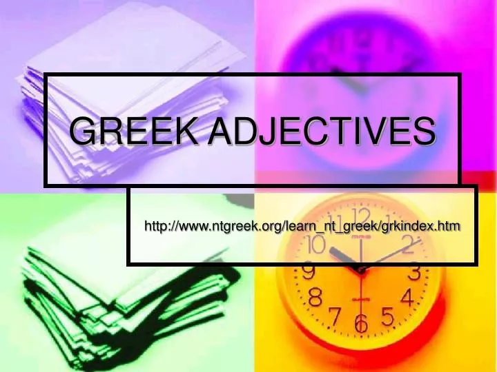 greek adjectives
