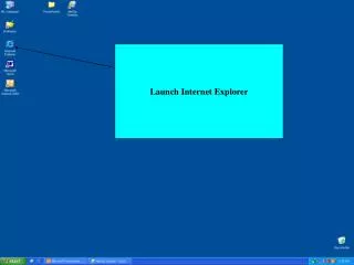 Launch Internet Explorer