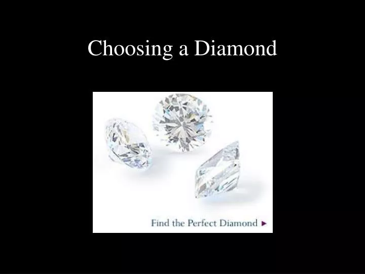 choosing a diamond