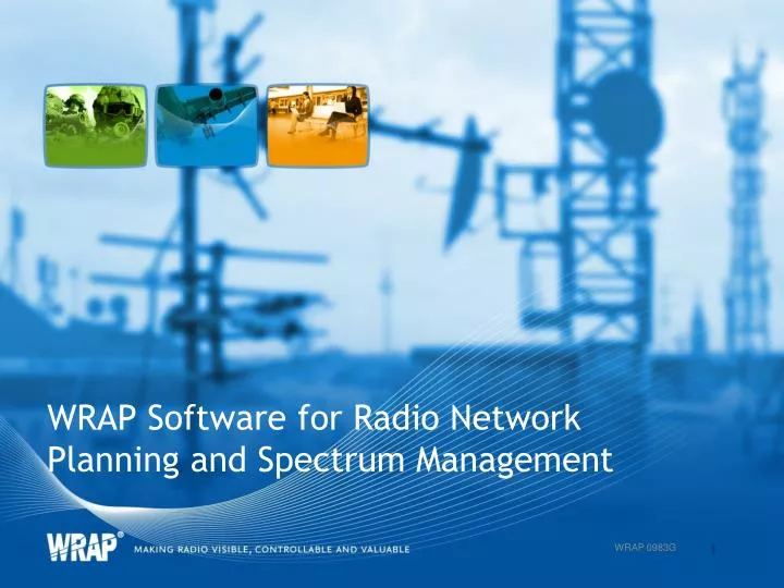 wrap software for radio network planning and spectrum management