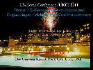 US-Korea Conference ( UKC) 2011