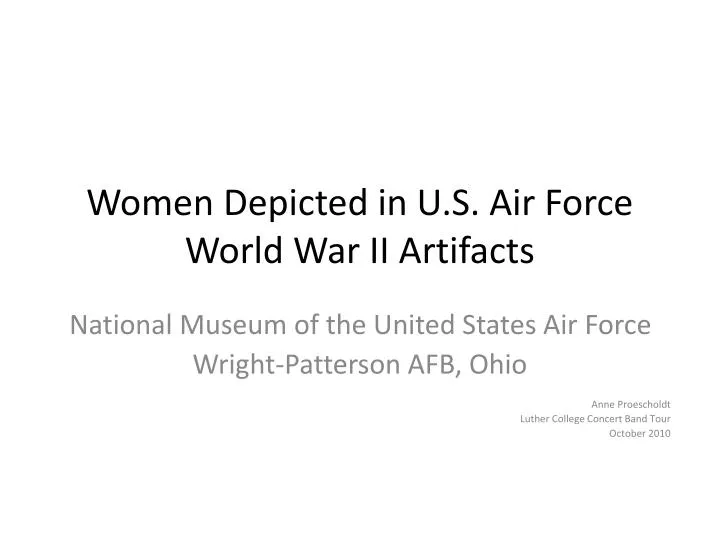 women depicted in u s air force world war ii artifacts