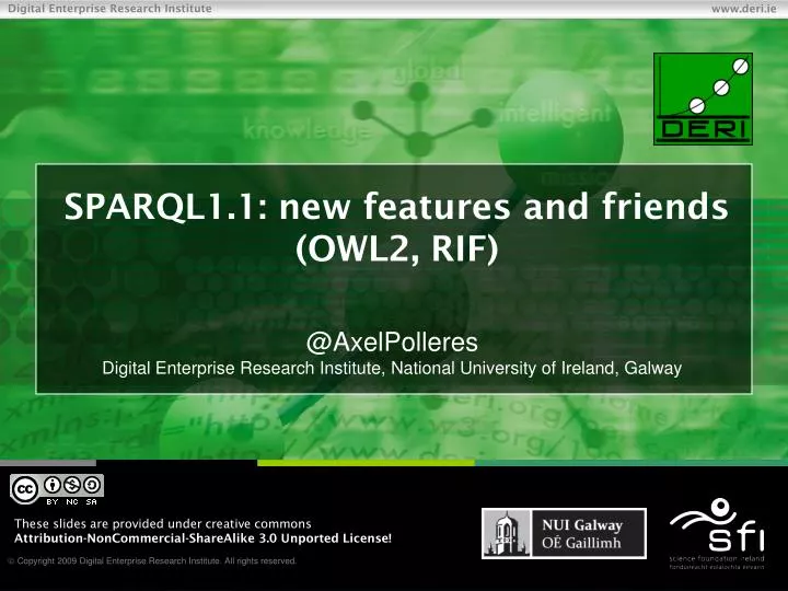 sparql1 1 new features and friends owl2 rif