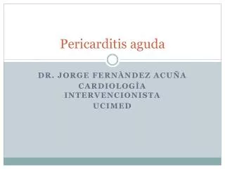 pericarditis aguda