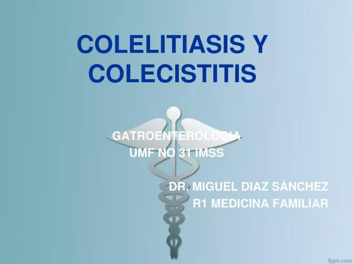 colelitiasis y colecistitis