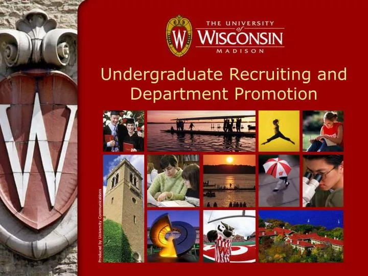 undergraduate recruiting and department promotion