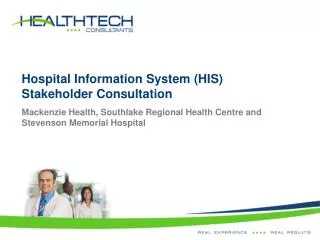 Hospital Information System (HIS) Stakeholder Consultation