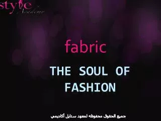 The soul of fashion