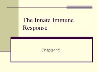 the innate immune response