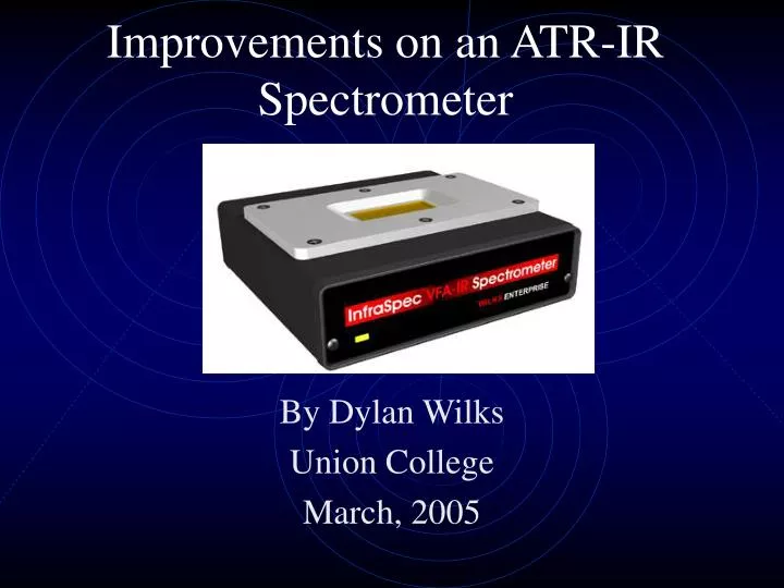 improvements on an atr ir spectrometer