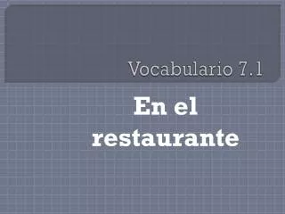 vocabulario 7 1