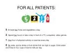 Healthy Habits for All Patients - slide 1