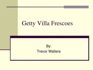 getty villa frescoes