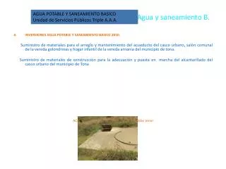 agua y saneamiento b