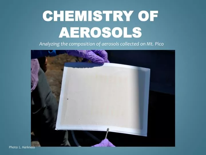 chemistry of aerosols