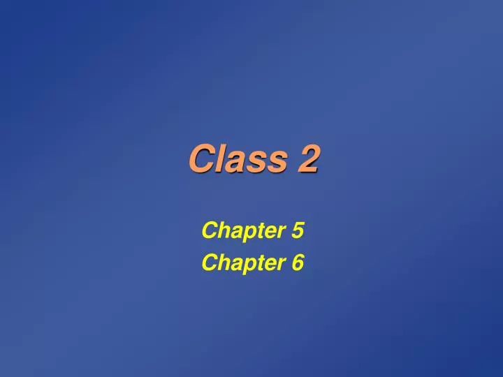 class 2