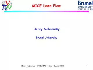 MICE Data Flow