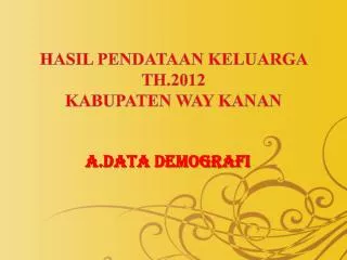 a data demografi