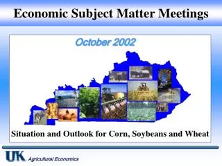 Economic Subject Matter Meetings