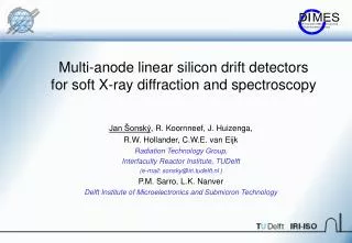 Multi-anode linear silicon drift detectors for soft X-ray diffraction and spectroscopy