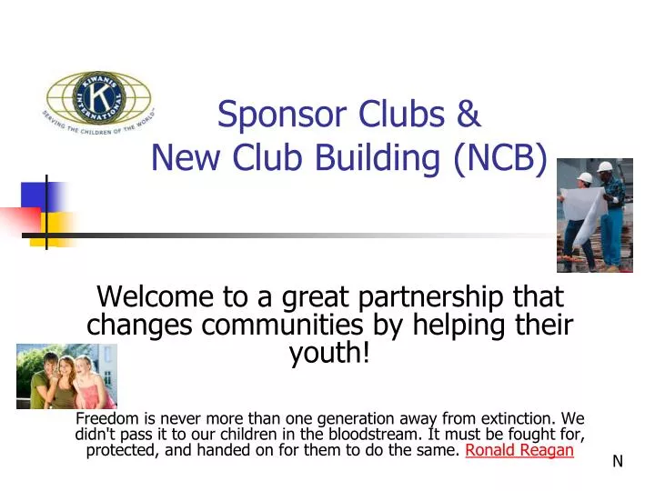 sponsor clubs new club building ncb