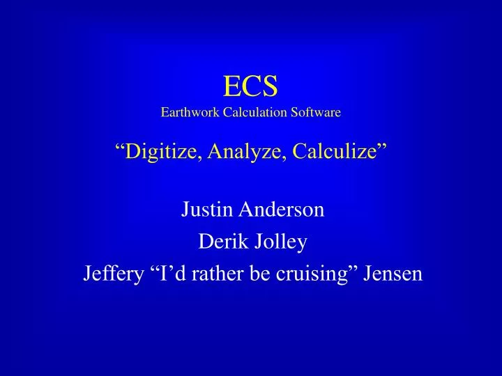 ecs earthwork calculation software digitize analyze calculize