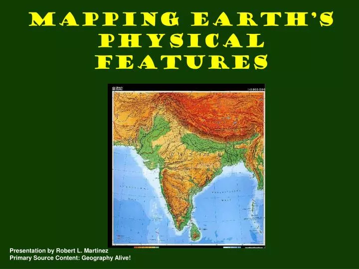 mapping earth s physical features