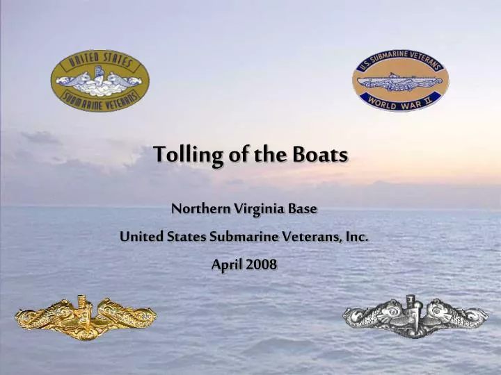 tolling of the boats