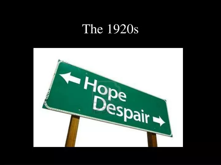 the 1920s