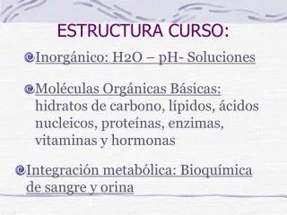 estructura curso