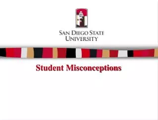 Student Misconceptions