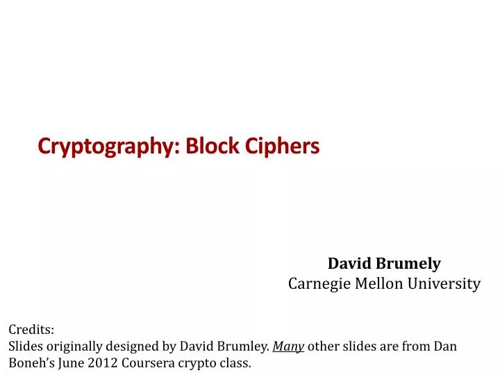 cryptography block ciphers