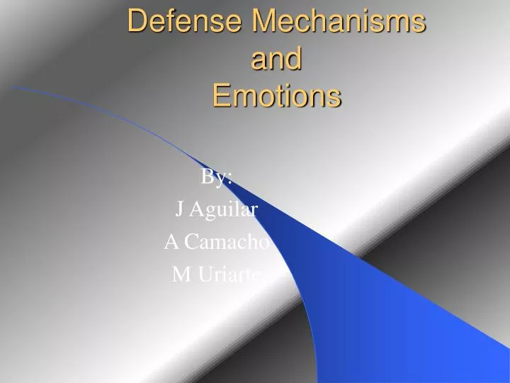 defense mechanisms and emotions