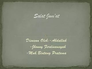 salat jum at