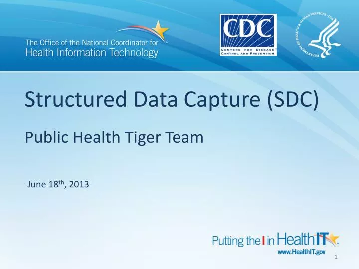 structured data capture sdc public health tiger team