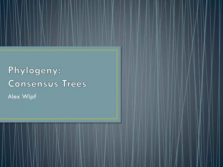 phylogeny consensus trees