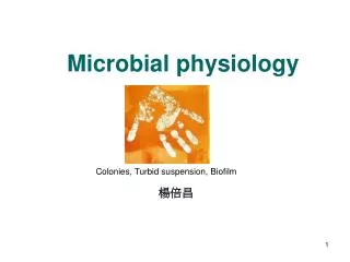 microbial physiology