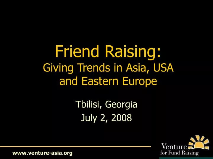 friend raising giving trends in asia usa and eastern europe