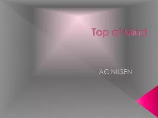 top of mind