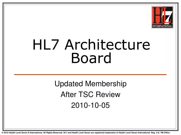 hl7 architecture board