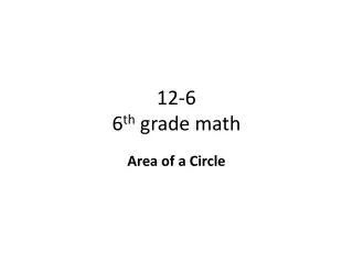 12-6 6 th grade math