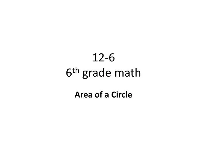 12 6 6 th grade math