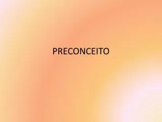 preconceito