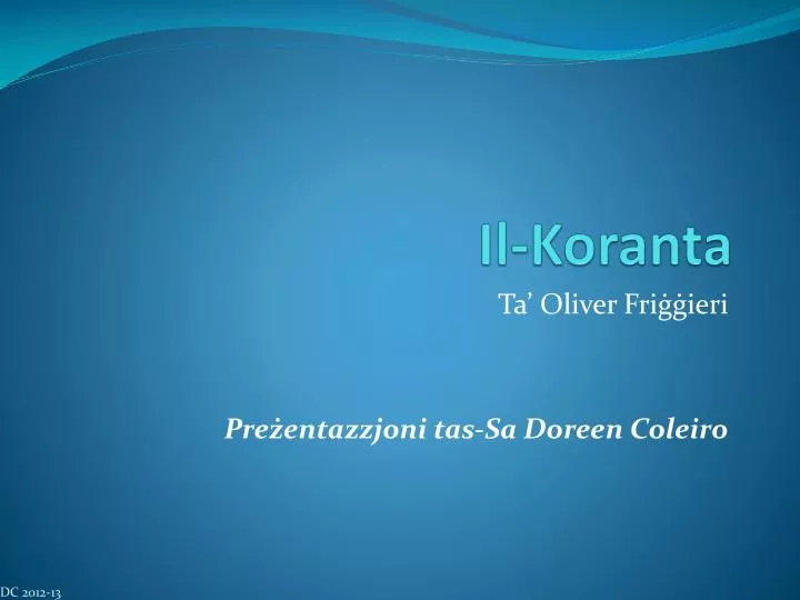 il koranta