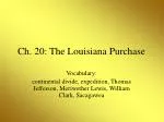 Ch. 20: The Louisiana Purchase - slide 1