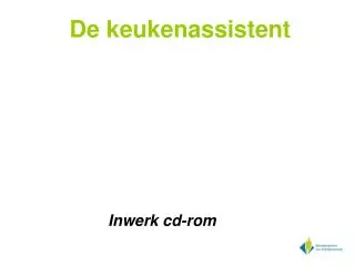 de keukenassistent